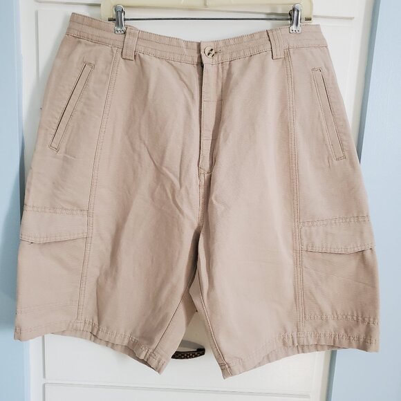 JACHS Mens Khaki Cargo Shorts Size 40 - Picture 1 of 6